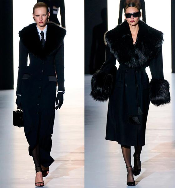 Черное пальто: актуальные фасоны и тренды сезона