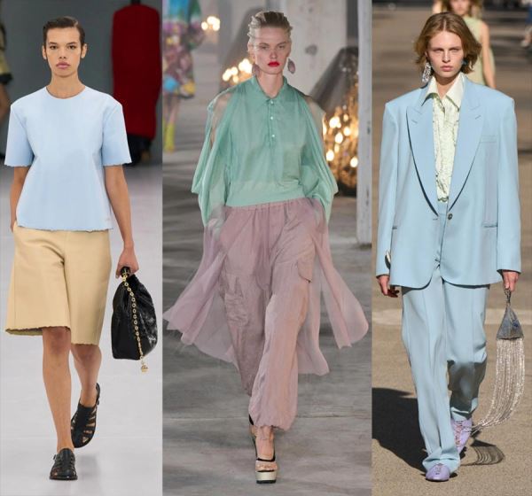 Модные цвета в одежде сезона весна-лето 2024