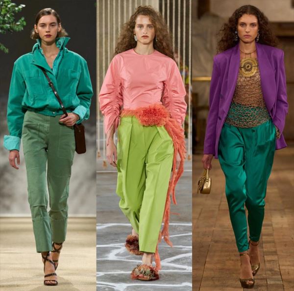 Модные цвета в одежде сезона весна-лето 2024